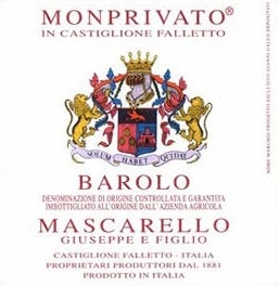 Barolo Monprivato docg 2022. Mascarello Giuseppe e Figlio